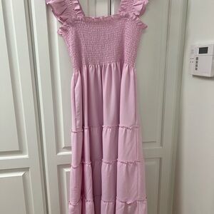 Ellie Nap dress Ballerina Pink Crepe- small